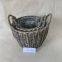 Wicker Willow Storage Basket Laundry Basket with Handle