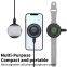 Portable 15W three-in-one magnetic wireless charging pad suitable for mobile phones, watches and earphones