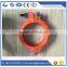 For Putzmeister concrete pump 6'' pipe clamp with screw for pipe fitting