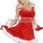 2015 HOT top quality Velvet sexy RED sexy christmas lingerie bra sets