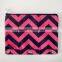 Osni fashion customed wholesle double wave printed colorful 3-ring binder canvas pencil pouch/bag for colleage
