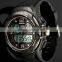 Hot Sell Men's Rubber Strap Black Analog Digital Silicone Sport Boy's Watch WS080/081