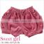2014 children garment Japanese wholesale high quality cute fashion baby clothing ruffle pants with velour fabrics for infante
