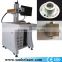 Fast and high efficiency fiber laser marking machine used in marking rings bracelets mugs watches sanitary ware IC keyboard etc