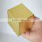 China packing 2015 popular custom gift paper jewelry box in gold color
