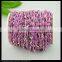 LFD-0024C ~ Wholesale Purple Rosary Style Chains 6MM Wire Wrapped Beaded Chain Jewelry Making