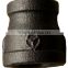 galvanized black 134 banded beaded service Tee Malleable cast iron pipe fittings