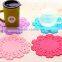 wholesale wedding kit bulk light tea cup drink coaster/silicone rubber anti-slip beer mat/custom soft pvc coasters