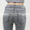 High quality ladies fashionable and good shape slim jean printed jeggings super elastic