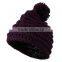 knit hat with ball top for men