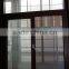 aluminum casement window type with wood and white color