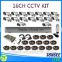 Digital Camera kit eye wash station 16CH CCTV DVR with 800TVL CMOS IR bullet Cameras dvr kit