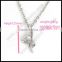 Factory direct sale CZ pendant stainless steel necklace