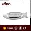 stainless steel fish shap tray metal food tray