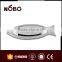 stainless steel fish shape meat trays