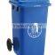 plastic outdoor HDPE 100 LITRES garbage bin blue green from JYPC