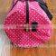 High Quality Fashion Pink Dot Girls Travel Bags