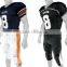Hot sale full sublimated American football uniform black and orange