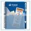 PP spiral notebook with pen loop