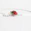 2016 new arrival metal enamel pendant strawberry
