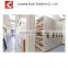 New simple design mobile mass book shelf steel compacting shelving compact closet book shelf