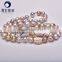 women long necklace 13-15mm AA grade mixed baroque irregular 36 inches long freshwater nucleated