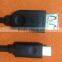 black usb 3.1 c to af cable