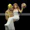 Hand Painted Polyresin Arts Figurines Statue Wedding Decoration