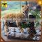 HLT wild animated leopard animatronic animals sculpture