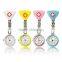Unisex Triangle Clip-on Brooch Pendant Hanging Quartz Nurse Doctor Pocket Watch