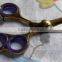 3 ring hair scissors golden