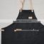 Custom high quality denim apron with leather