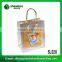 New design custom logo printing kraft paper sandwich bag with handle