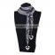 2016 New Design Heart Metal Pendant Scarf