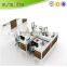 Top level customized etched glass office partition
