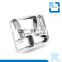 5 butterfly-shaped compartment of stainless steel serving fast food tray
