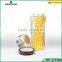 2000ml clear empty storage glass food jar with lid , food storage jar