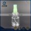 Fancy 50ml clear pump sprayer glass perfume bottle