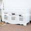 Home Furniture White Solid Wood Shoe Rack With Blind Doors