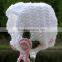 White Color Hand Crochet Toddler Bonnets