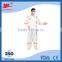Chemical Protective Uniform Type 4/5/6 SMS/microporous working safety disposable coverall from factory directly