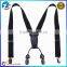 Fashion Plain Color Stretched Kids Suspender Clips