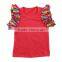 New style fashion girl's shirt summer cotton sleeveless baby ruffle T-shirt toddler girls T-shirt