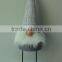 Wholesale grey hat metal legs standing santa clause plush toy decorations