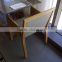 Thickness 0.6mm quality veneer solid wood leg church restaurant chair