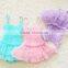Lovely child lace one piece bathing suit wholesale modeling swimwear