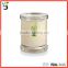 hot sale 3oz pressed glass lid mini jar candle