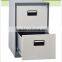 metal furniture powder coated metal 2 drawer cabinet