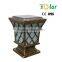 Hot selling solar powered pillar light solar gate light (JR-CP12)