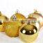 6cm christmas tree decoration gold and silver christmas ball